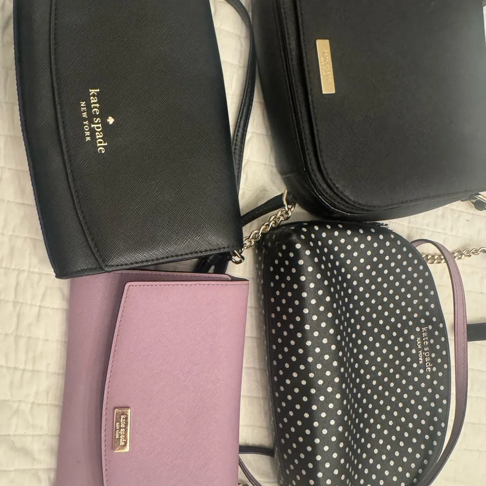 Kate Spade Black and lilac/lavender Crossbody Bags - Picture 2 of 2